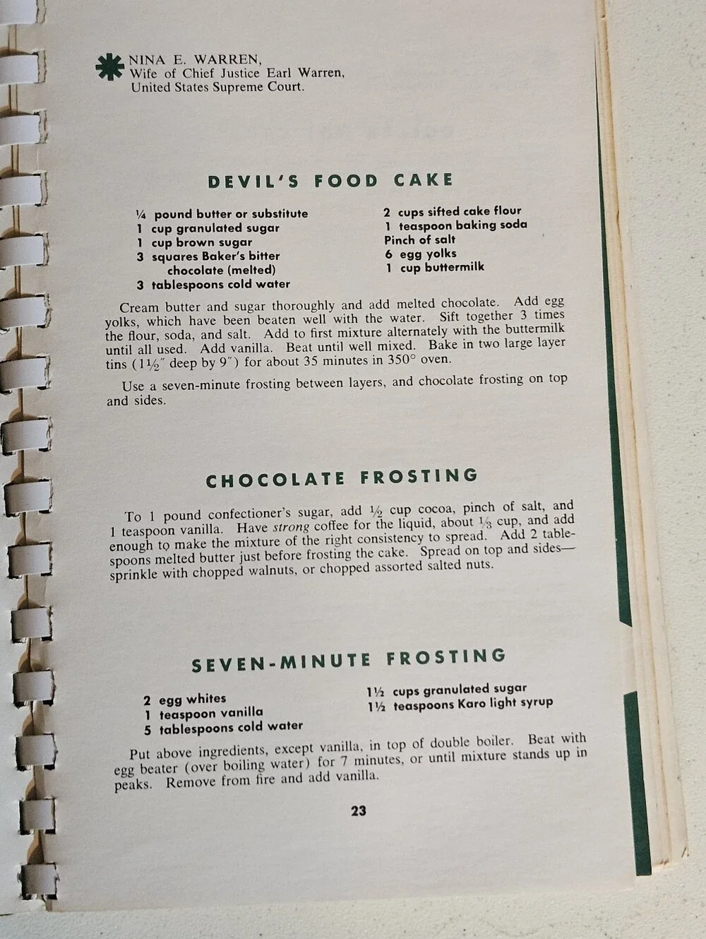 RARE - Who's Who in the Kitchen - 1961 Recipe Book